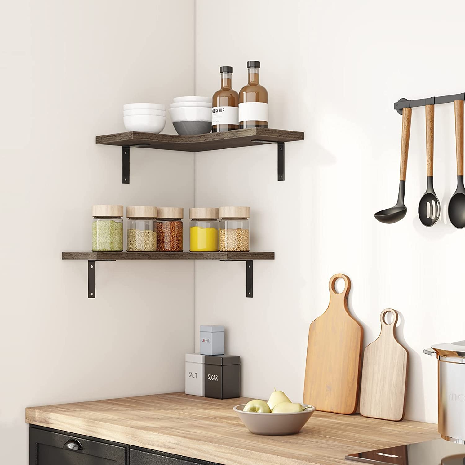 DeepZone'S Corner Wall Shelf for Living Room Bed Room - Image 2