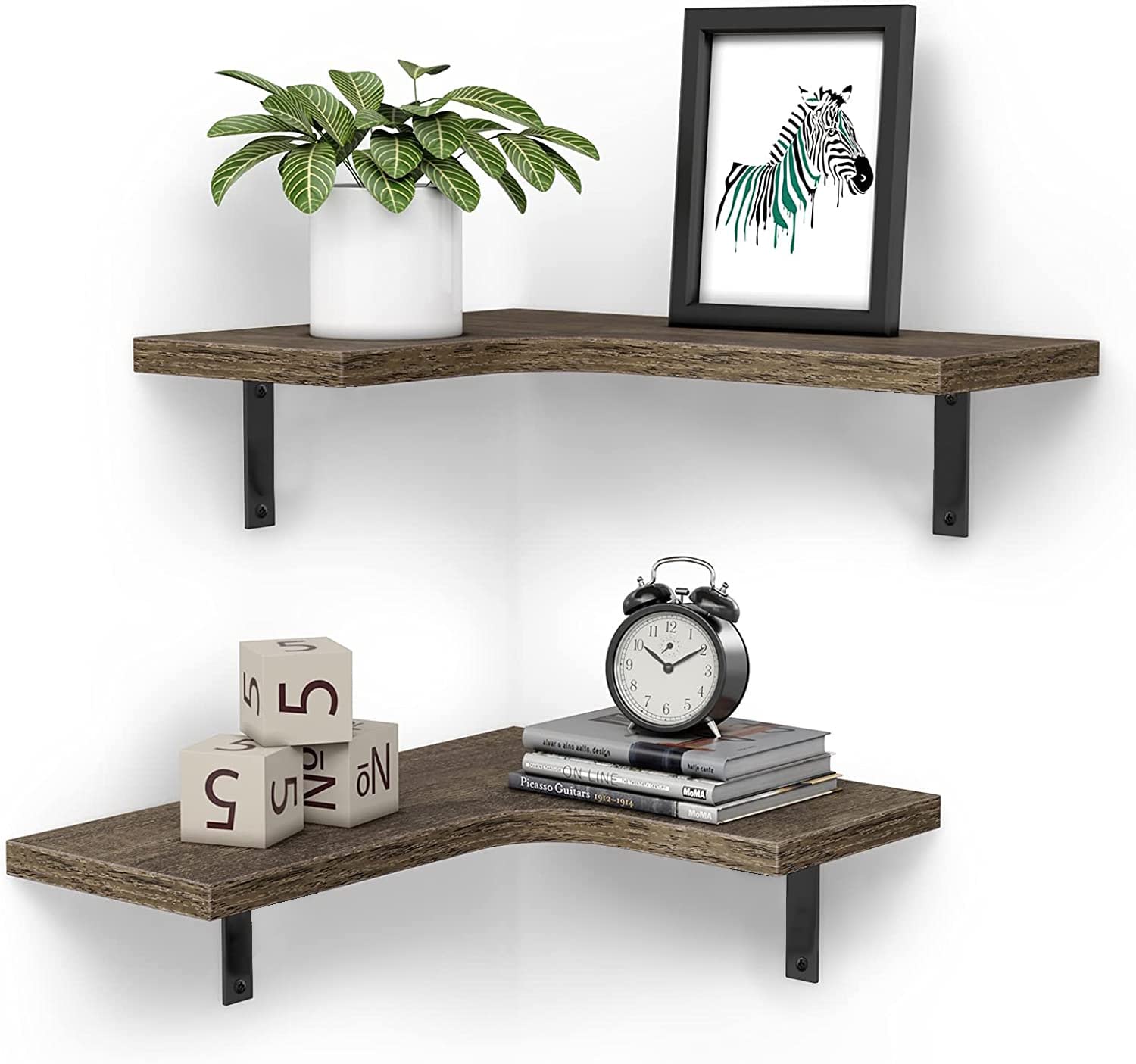 DeepZone'S Corner Wall Shelf for Living Room Bed Room