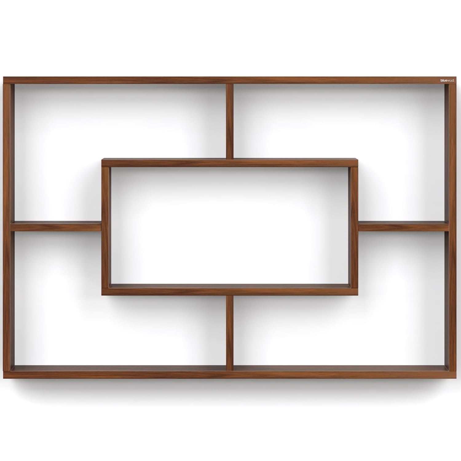 DeepZone MultiBox Wall Shelf – Modern Engineered Wood Display Rack for Living Room, Temple & Home Decor - Image 3