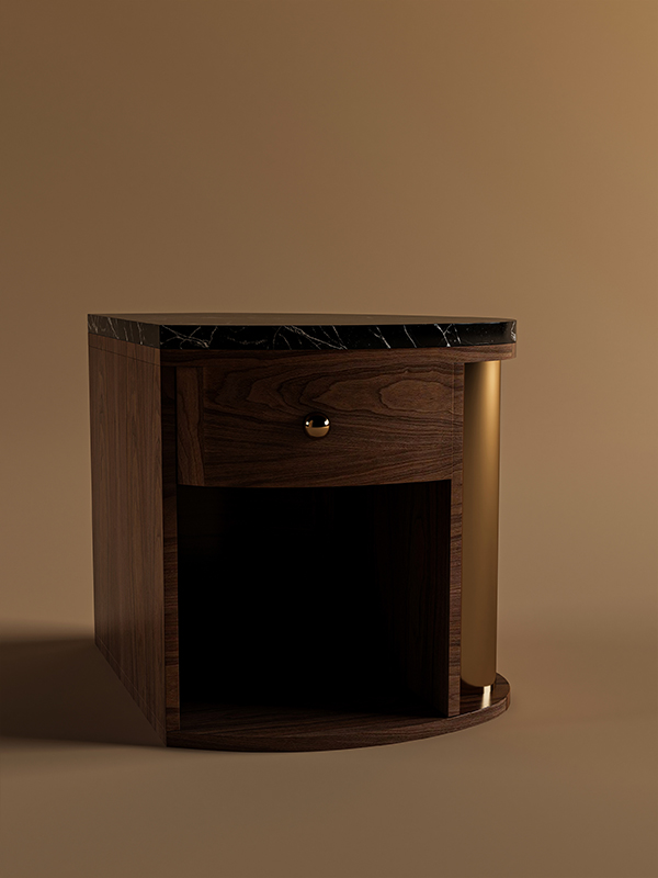 DeepZone Harmony Bedside Table – Compact Form, Premium Feel
