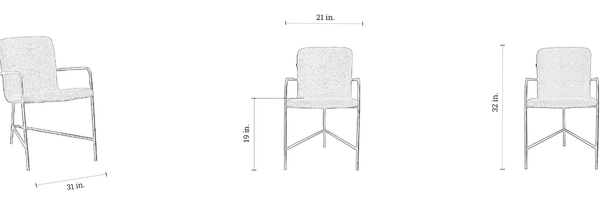 DeepZone Vero Contemporary Armchair – Burnt Orange - Image 4