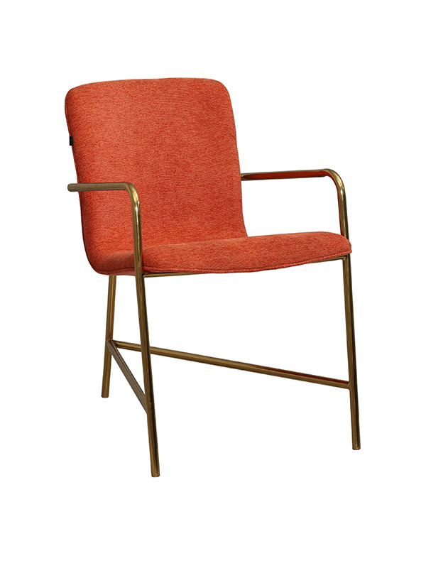 DeepZone Vero Contemporary Armchair – Burnt Orange