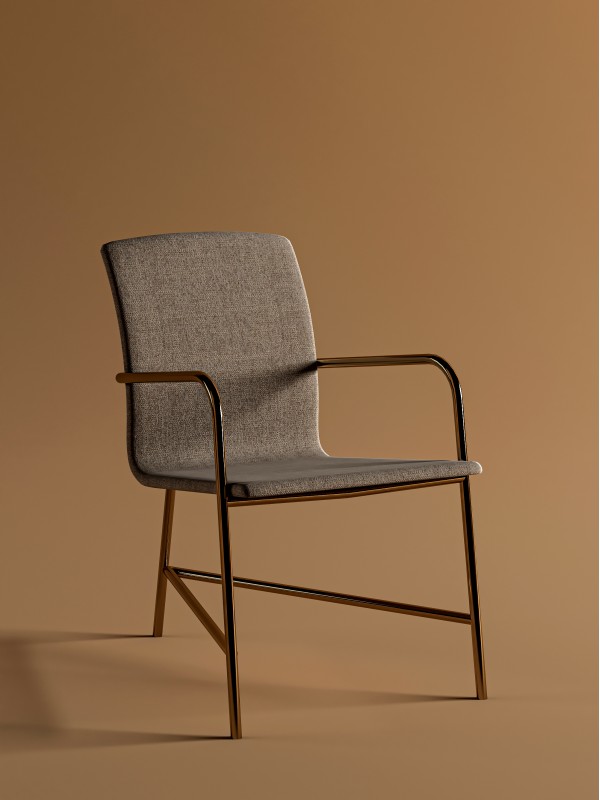 DeepZone Vero Contemporary Armchair – Burnt Orange - Image 2